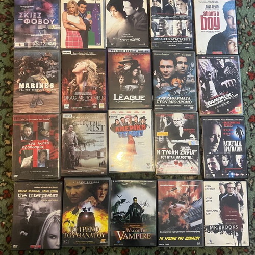 DVD movies used, pack of 50 from video club closing