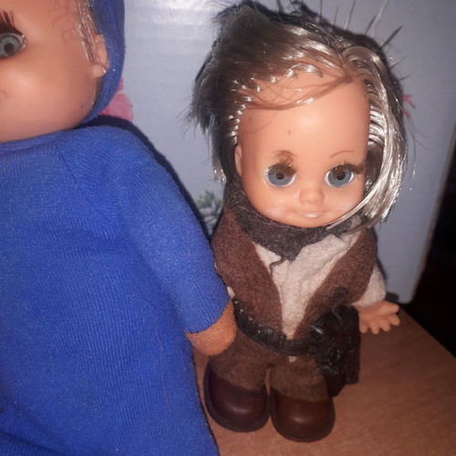 Mini Greco cowboy doll used, vintage