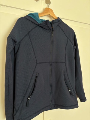 All in motion jacket new thermal with hood, women's size L blue
