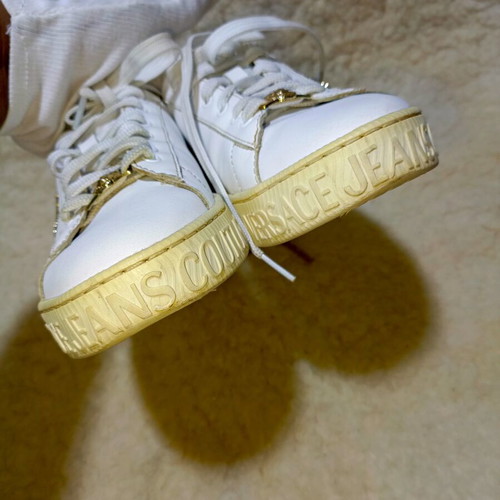 Versace Jeans Couture white sneakers used, size 40/41
