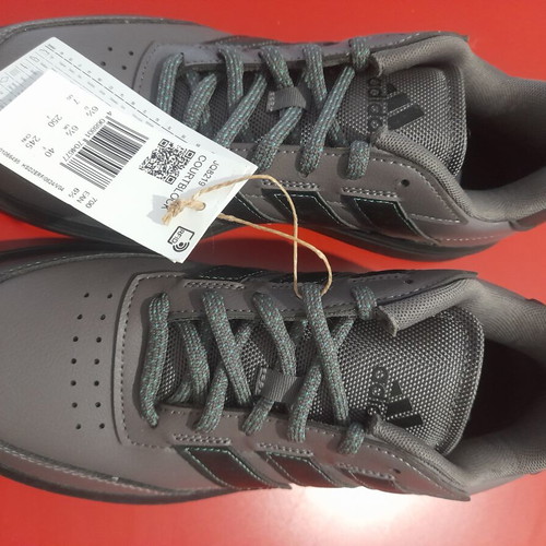 Adidas Courtblock shoes new, size 40, black and grey
