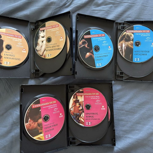 The Encyclopedia of Sex DVD set, 3 cycles, 32 discs