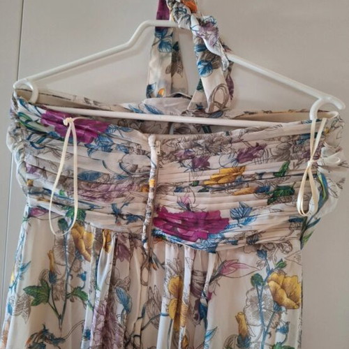 H&M summer dress tied at the neck like new, multicolor, size M