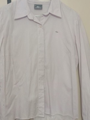 Lacoste shirt used, 100% cotton, size S, purple