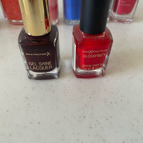 Nail polish used, pack of 8 with Essie, Max Factor, GT
