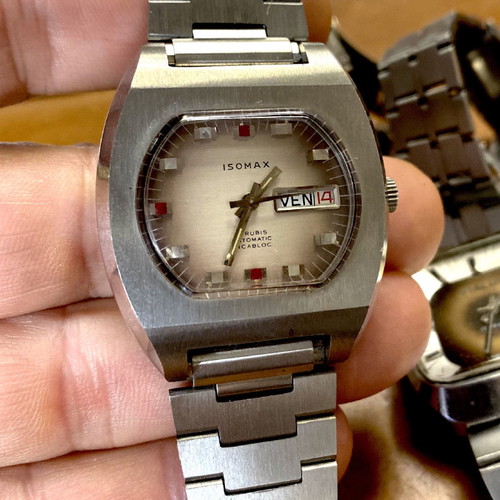 Vintage 3 automatic watches used, working, all together