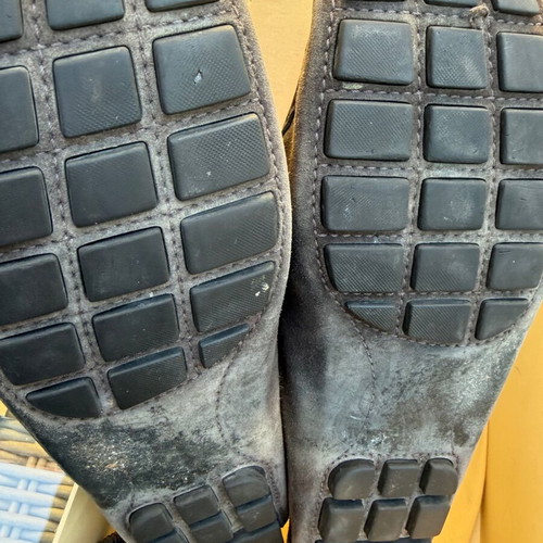 Louis Vuitton shoes used, brown moccasin size 43 with box