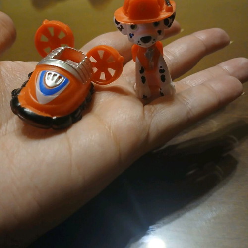 7 Mini Paw Patrol Figures Like New with Vehicles