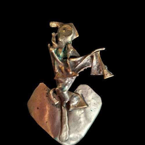 Abstract art brooch pin