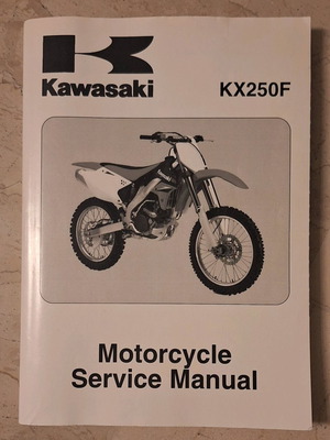 Kawasaki Motorcycle Service Manual KX250F 2006–2008 like new
