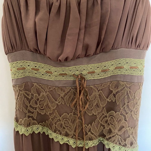 Zic Zac maxi dress used, size medium, brown