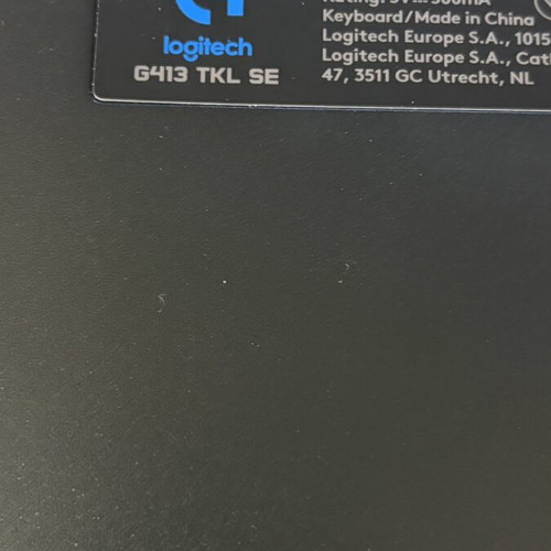 Logitech G413 TKL SE Mechanical Gaming Keyboard with RGB lighting, like new