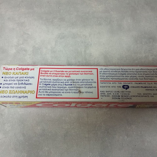 Colgate vintage toothpaste from 1990 like new collectible