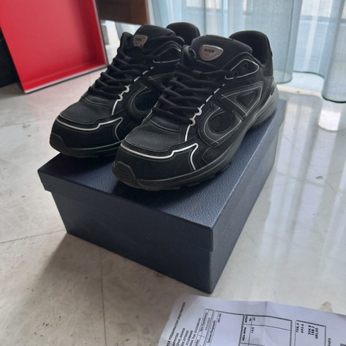 Christian Dior B30 Countdown sneakers used, size 45, black and grey