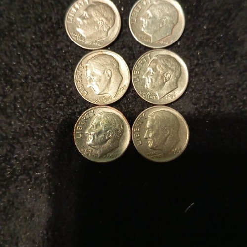 American coins like new, pack of 34 pieces