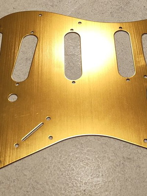 Pickguard Strat gold metal like new