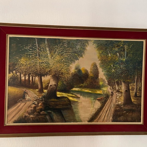 Oil painting set like new, 70 cm each