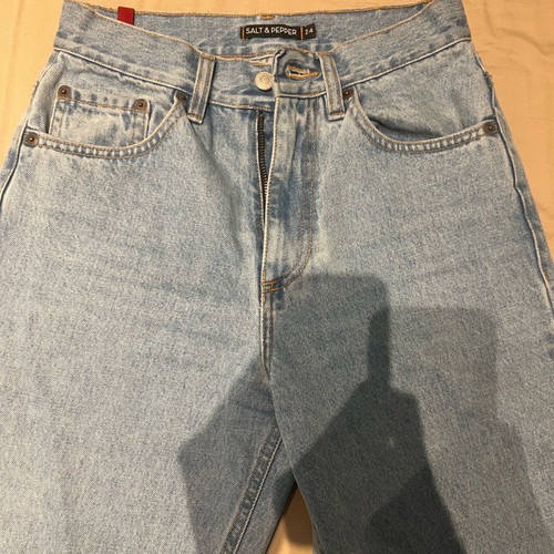 Salt and Pepper Barbara Light Cropped Jeans Size 24 New