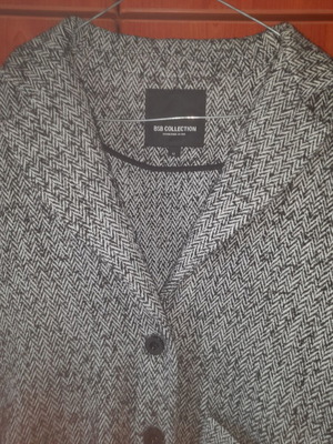 BSB παλτό ασπρόμαυρο σαν καινούργιο, μέγεθος L/XL