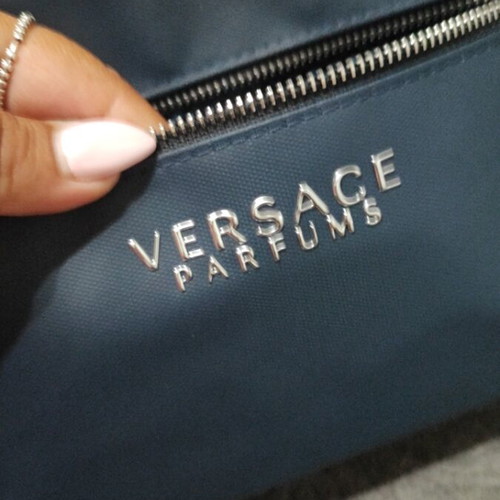 Versace Perfume Bag new, black and navy blue