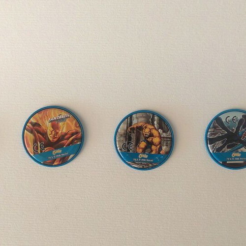 Marvel Heroes Fantastic Four metal caps set of 4