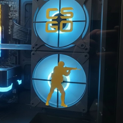 CS GO Counter Strike PC Fan Cover 120mm like new
