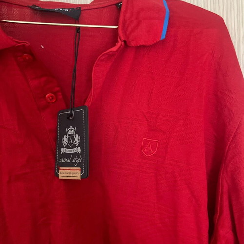 Endeson Fashion men's shirt red, size XL, new
