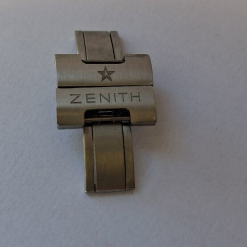 Zenith stainless steel watch clasp like new, men's