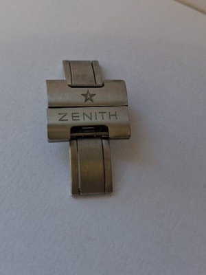 Zenith stainless steel watch clasp like new, men's