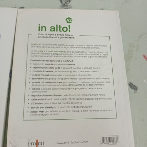 In alto Italian books set of 2 new