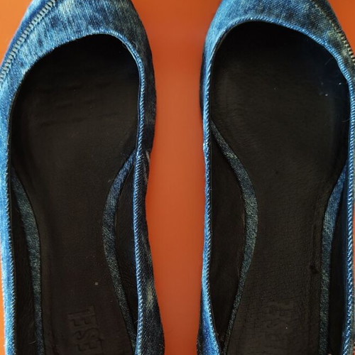 Diesel Falky denim indigo ballerinas size 40 used