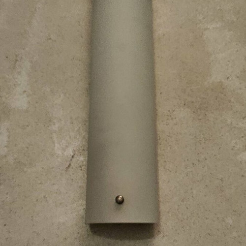 Wall light like new, white 41x9x8cm, glass and metal