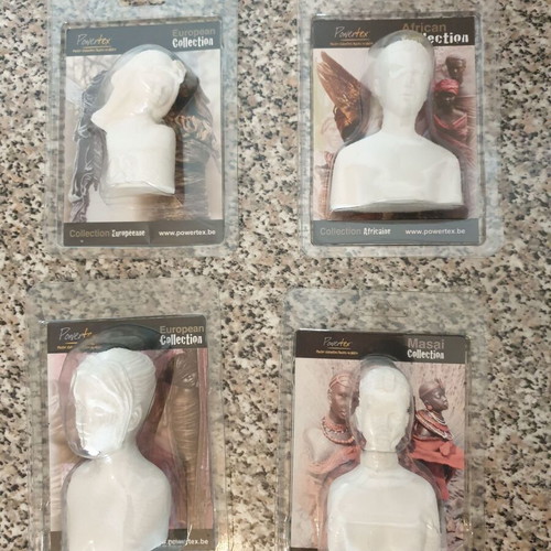 Powertex craft materials new with figures and bases