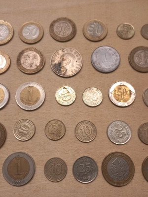 Turkish coins used, lot