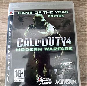 Ps3 call of duty 4 modern warfare game of the year