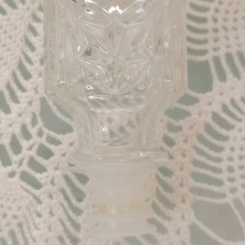 Vintage glass bottle Providentiae Memor new, Italy 1960/70