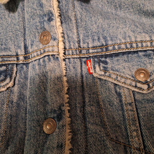 Levi’s Original Sherpa Trucker Jacket women's new, size XS, blue denim