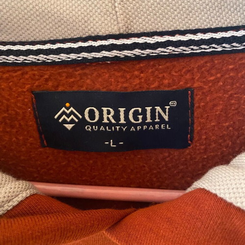 Origin unisex hoodie like new, size L