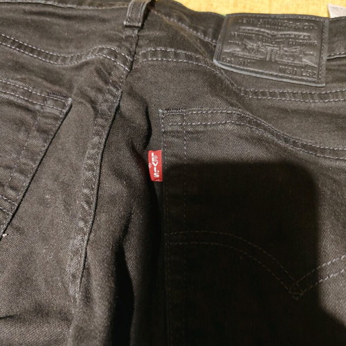 Levi's 501 men's black jeans regular straight fit, new