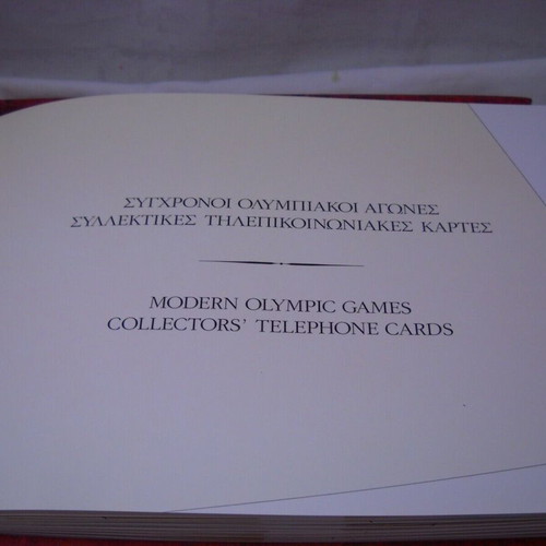 Olympic Games 1896-2004 album new with telephone cards and DVD