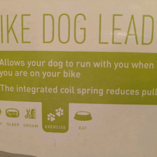 Bike dog lead new, 28 cm length, for dogs up to 35 kg