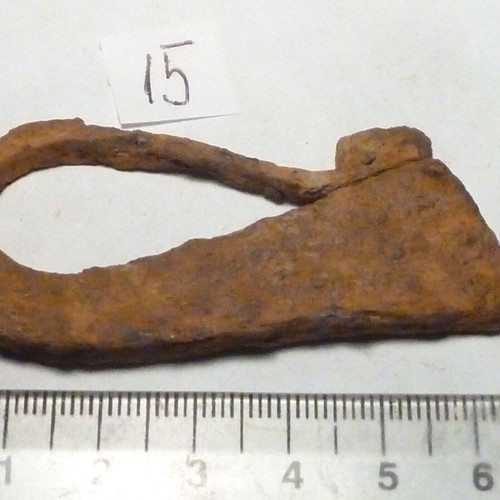 Iron hand-forged fire striker used