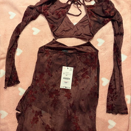Zara asymmetric dress 2026 S purple with tag