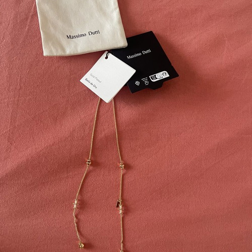 Massimo Dutti necklace gold plated brand new with tags