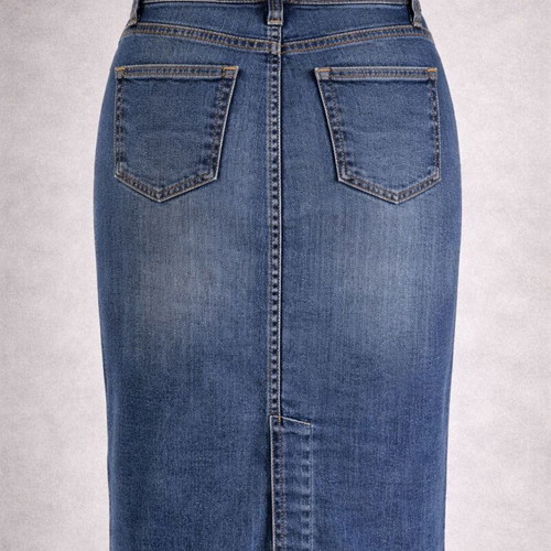 Zara TRF denim skirt like new, elastic with slits