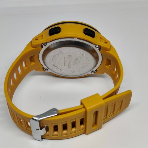 Synoke digital sports watch with yellow strap new
