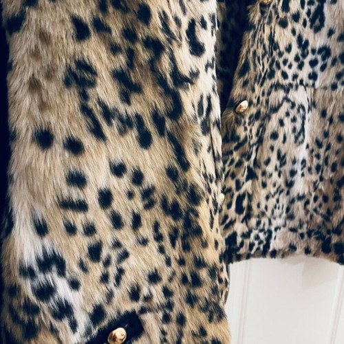 Zara fur jacket new oversized multicolor