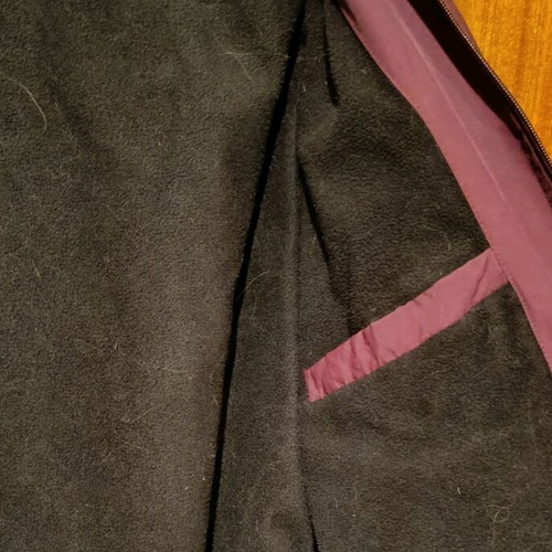 Basehit jacket used, size M, red and purple