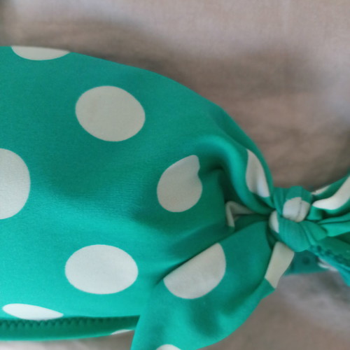 Polka dot bikini swimsuit slightly used, size M