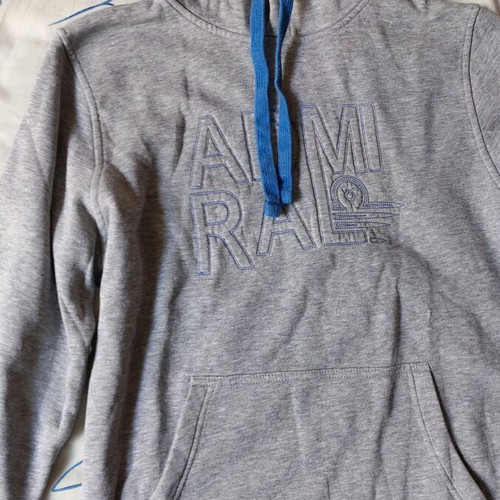 Admiral hoodie like new, gray and blue, for S/M